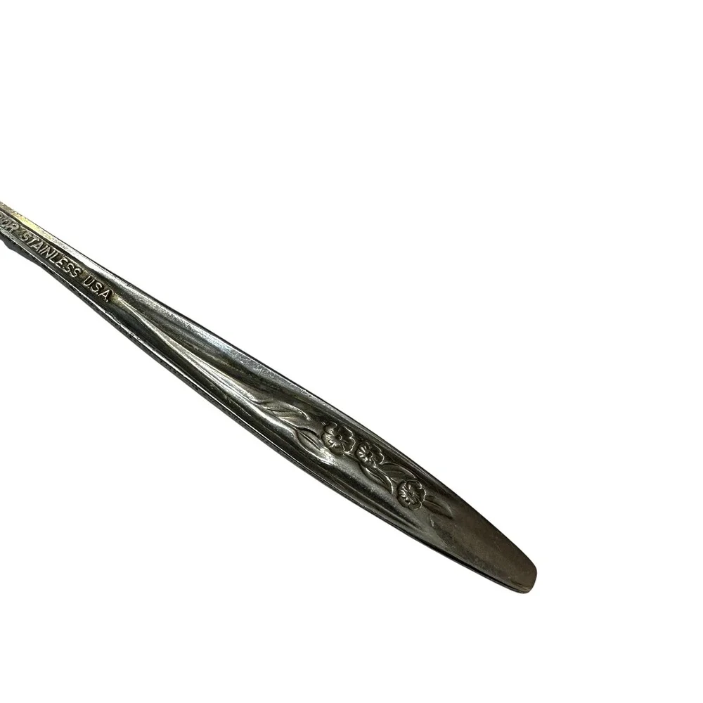 Superior Stainless USA Teaspoon Vintage‎ Floral Pattern Silverware Flatware